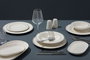 Hermia Platin Yaldız Bonsai 53 YTKM - Juego de cena de porcelana 53 piezas